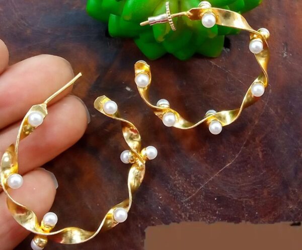 Color-Block Hoop Earrings