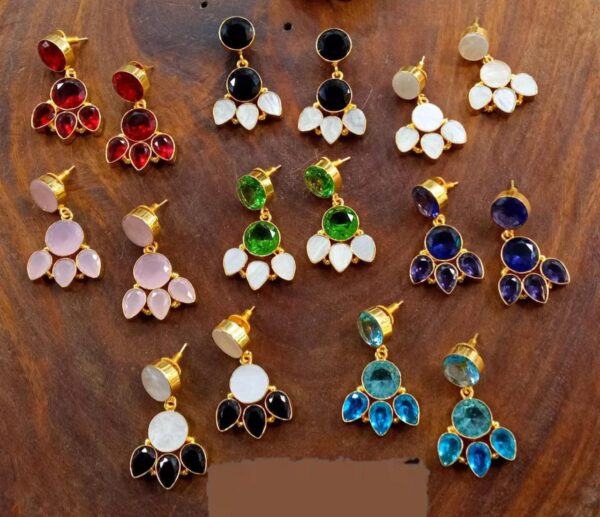 Hexagon Stud Earrings