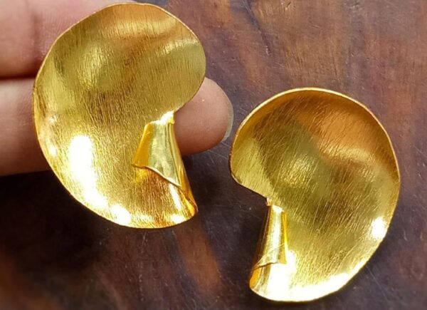Crescent Moon Hoop Earrings